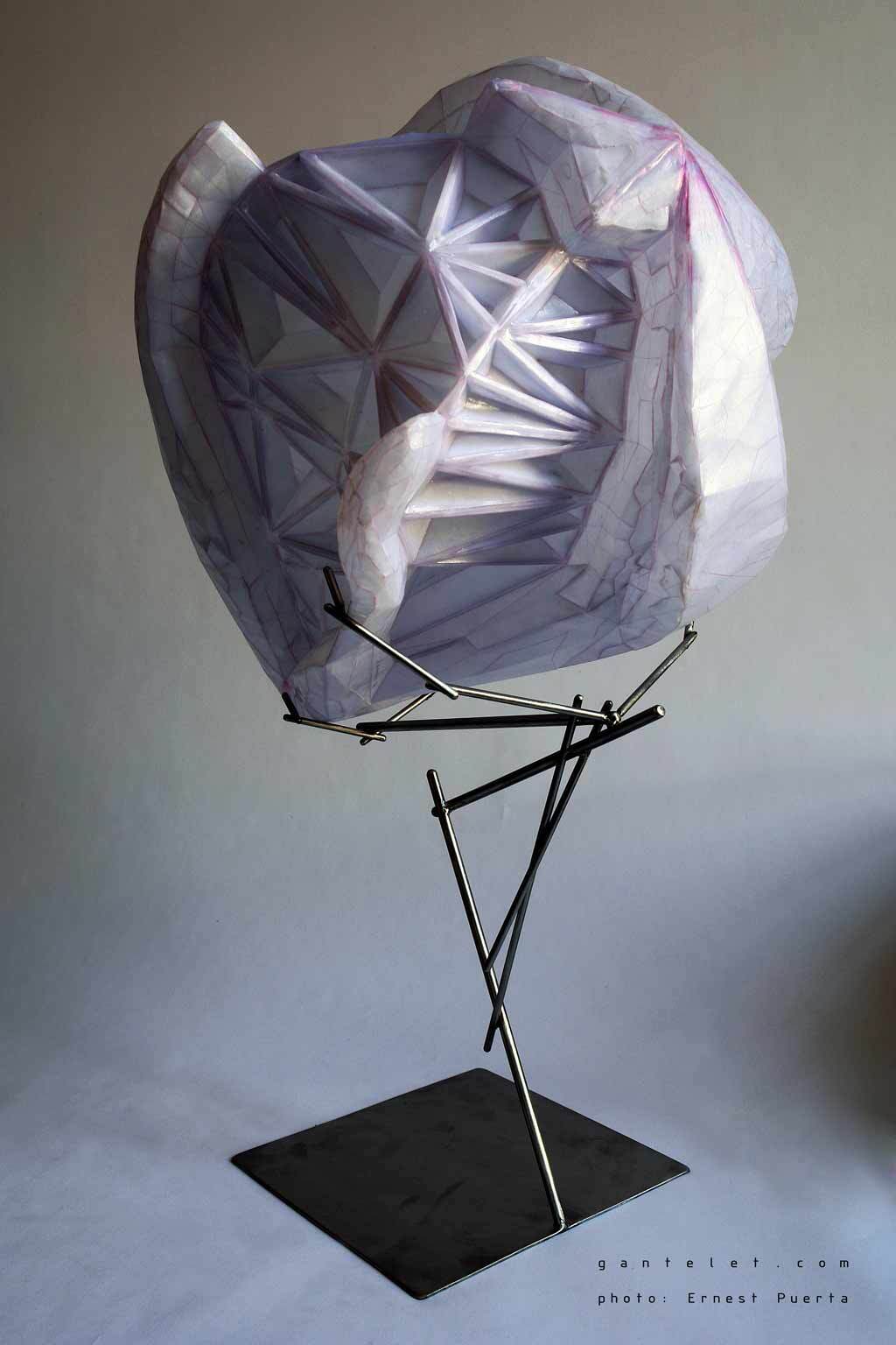 Sculpture Foldedoriginal watercolor by artist stéphane gantelet whith the title of artwork is Geophysik IV