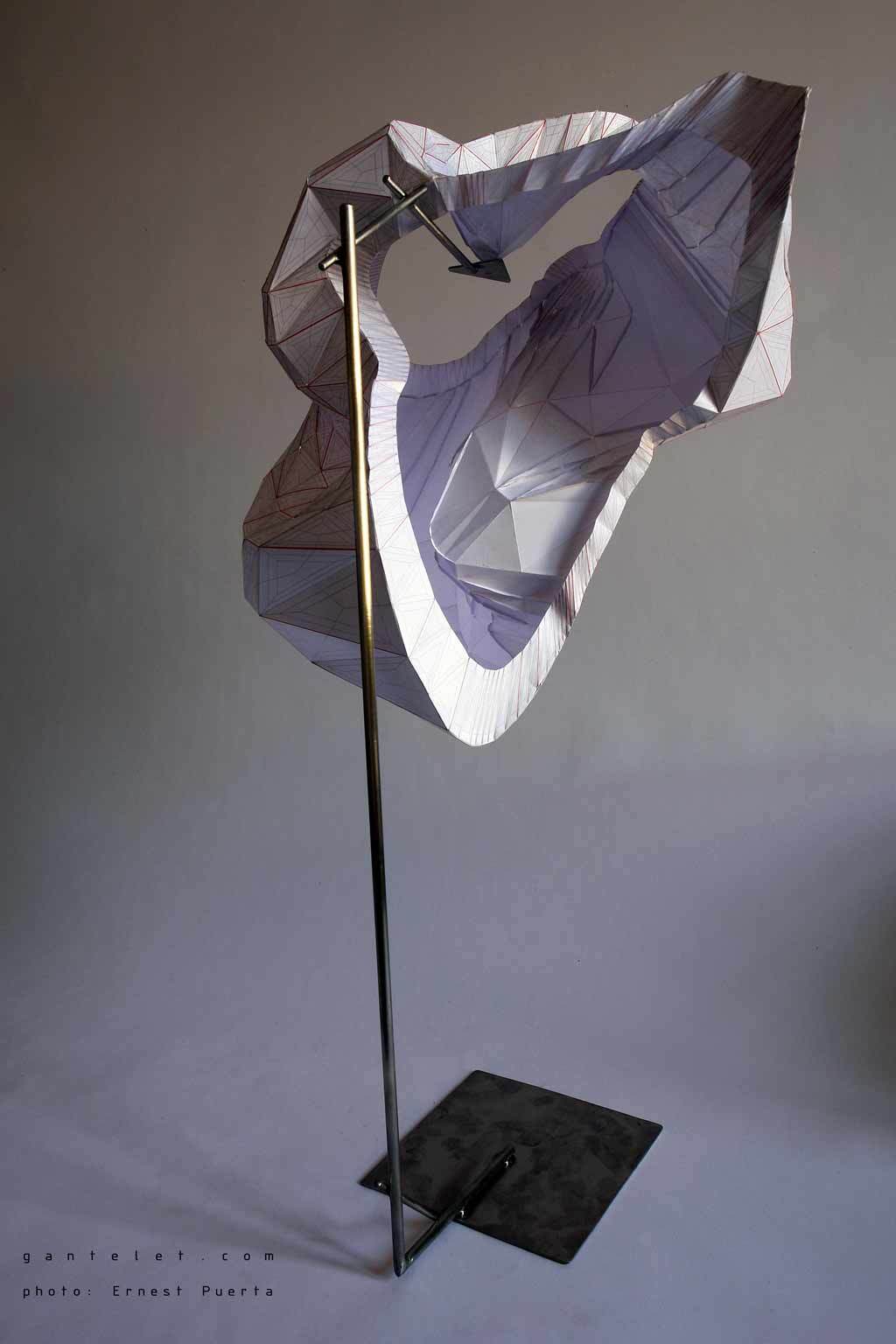 Sculpture Foldedoriginal watercolor by artist stéphane gantelet whith the title of artwork is Diaphragm I