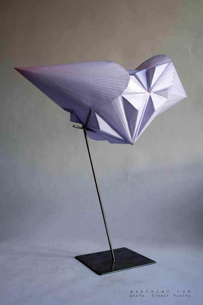 Sculpture Foldedoriginal watercolor by artist stéphane gantelet whith the title of artwork is Poly II