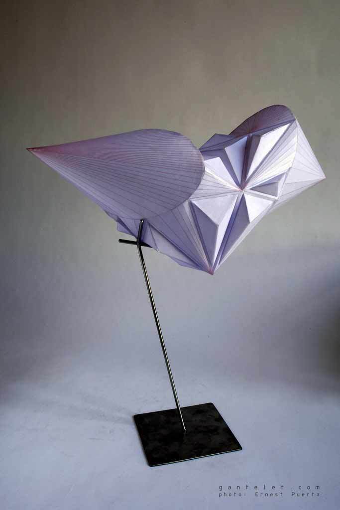 Sculpture Foldedoriginal watercolor by artist stéphane gantelet whith the title of artwork is Poly II