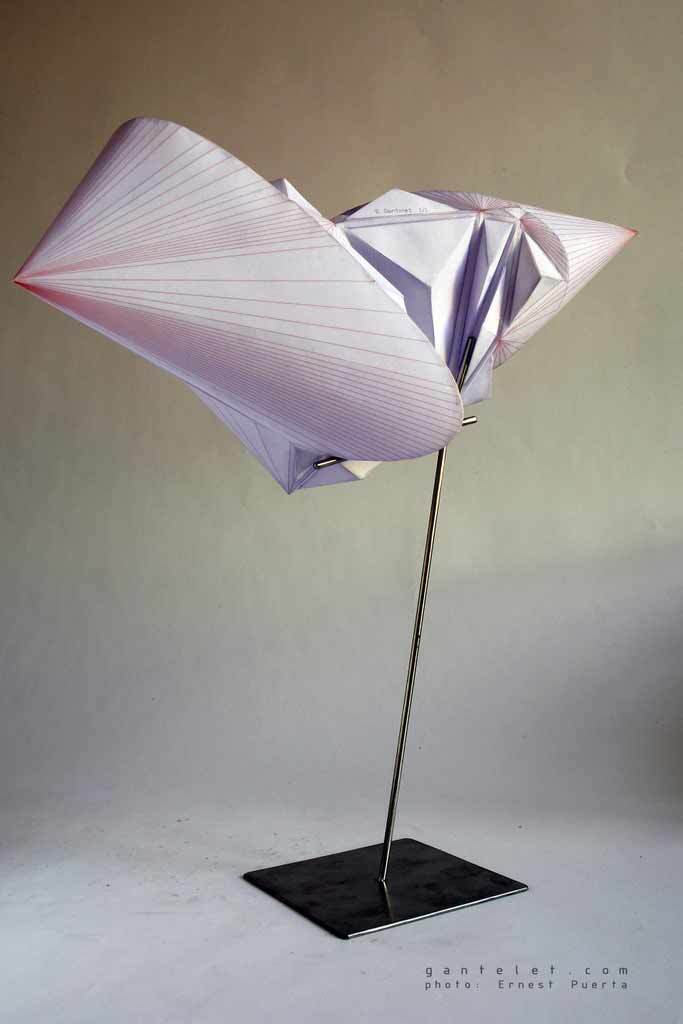 Sculpture Foldedoriginal watercolor by artist stéphane gantelet whith the title of artwork is Poly II