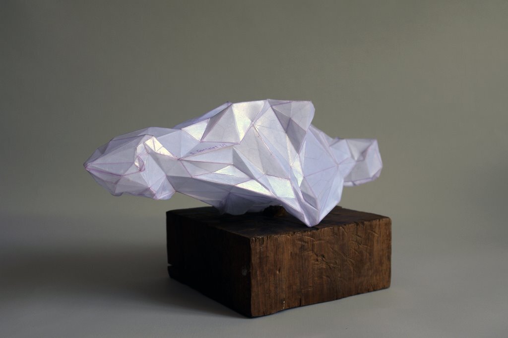 Sculpture Foldedoriginal watercolor by artist stéphane gantelet whith the title of artwork is 654 poly