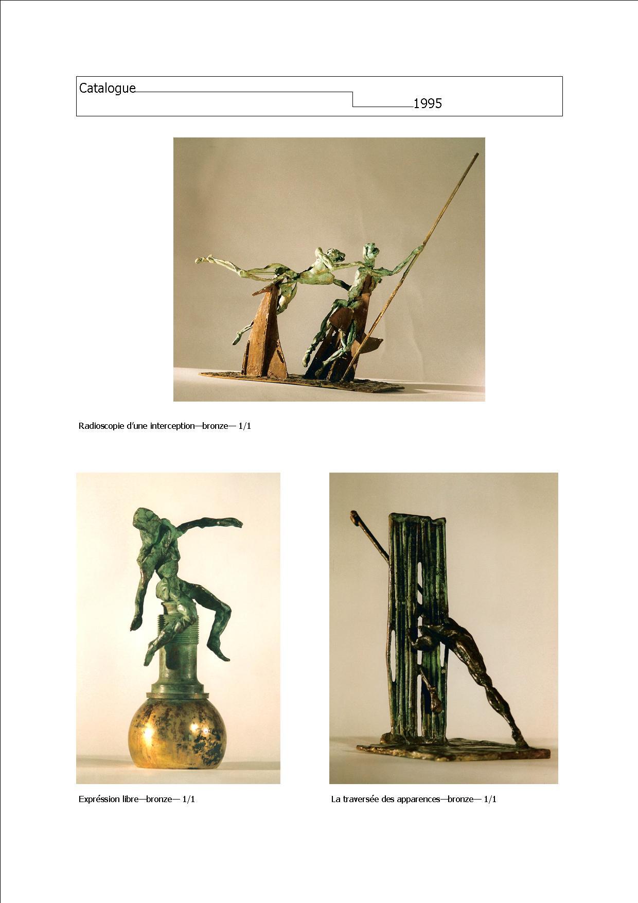 During the first 15 years of my sculptural practice, which began when I was 22, I made a large number of bronze sculptures in a figurative vein. For a long time, I was unaware of the times in which I lived. This is because I’m self-taught, and at the time I was devoting a lot of energy to artistic foundry work, to which I was totally committed. I turned my back on this period when I left the Bronze Age and entered the digital age. It was about time.
