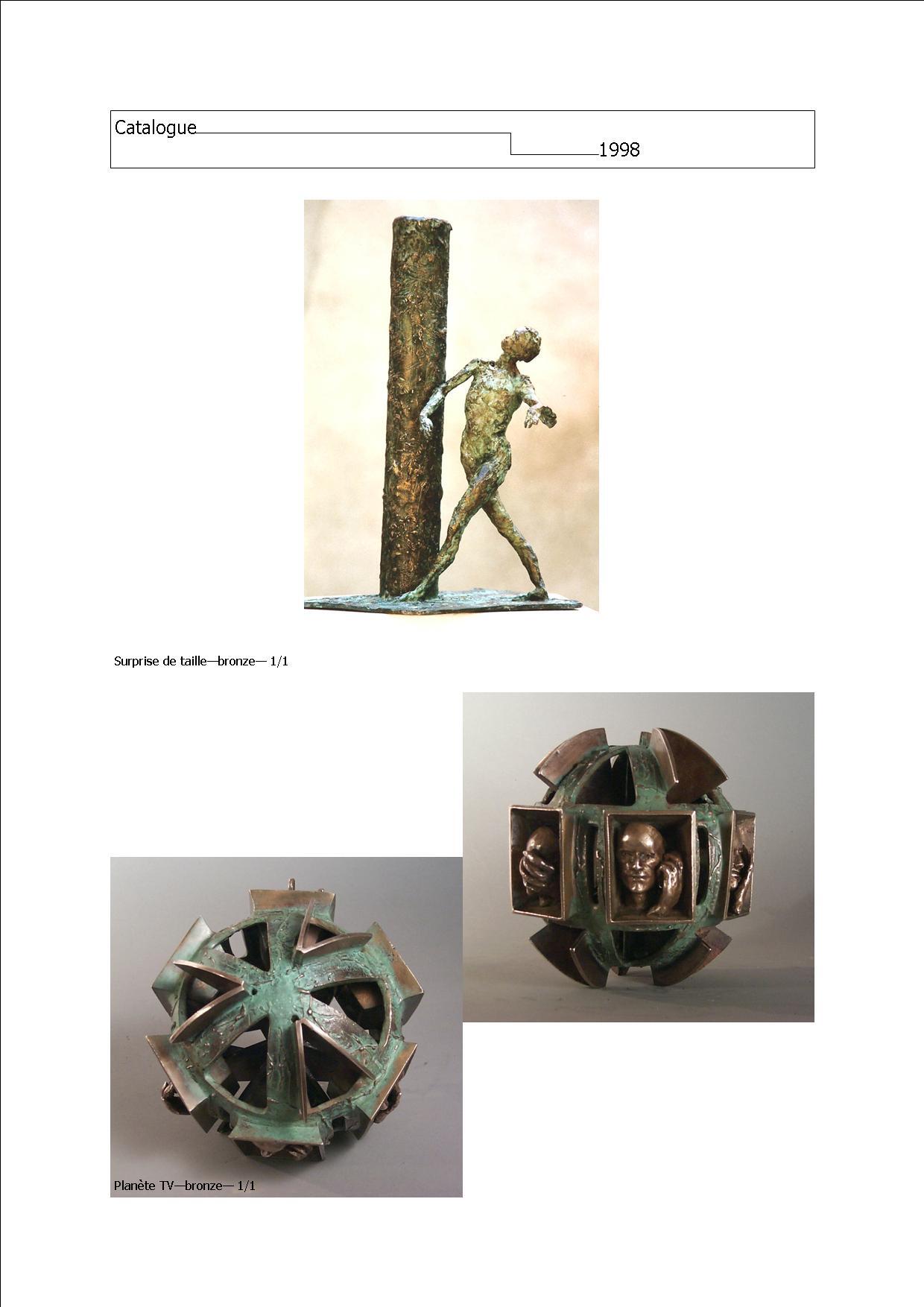 During the first 15 years of my sculptural practice, which began when I was 22, I made a large number of bronze sculptures in a figurative vein. For a long time, I was unaware of the times in which I lived. This is because I’m self-taught, and at the time I was devoting a lot of energy to artistic foundry work, to which I was totally committed. I turned my back on this period when I left the Bronze Age and entered the digital age. It was about time.