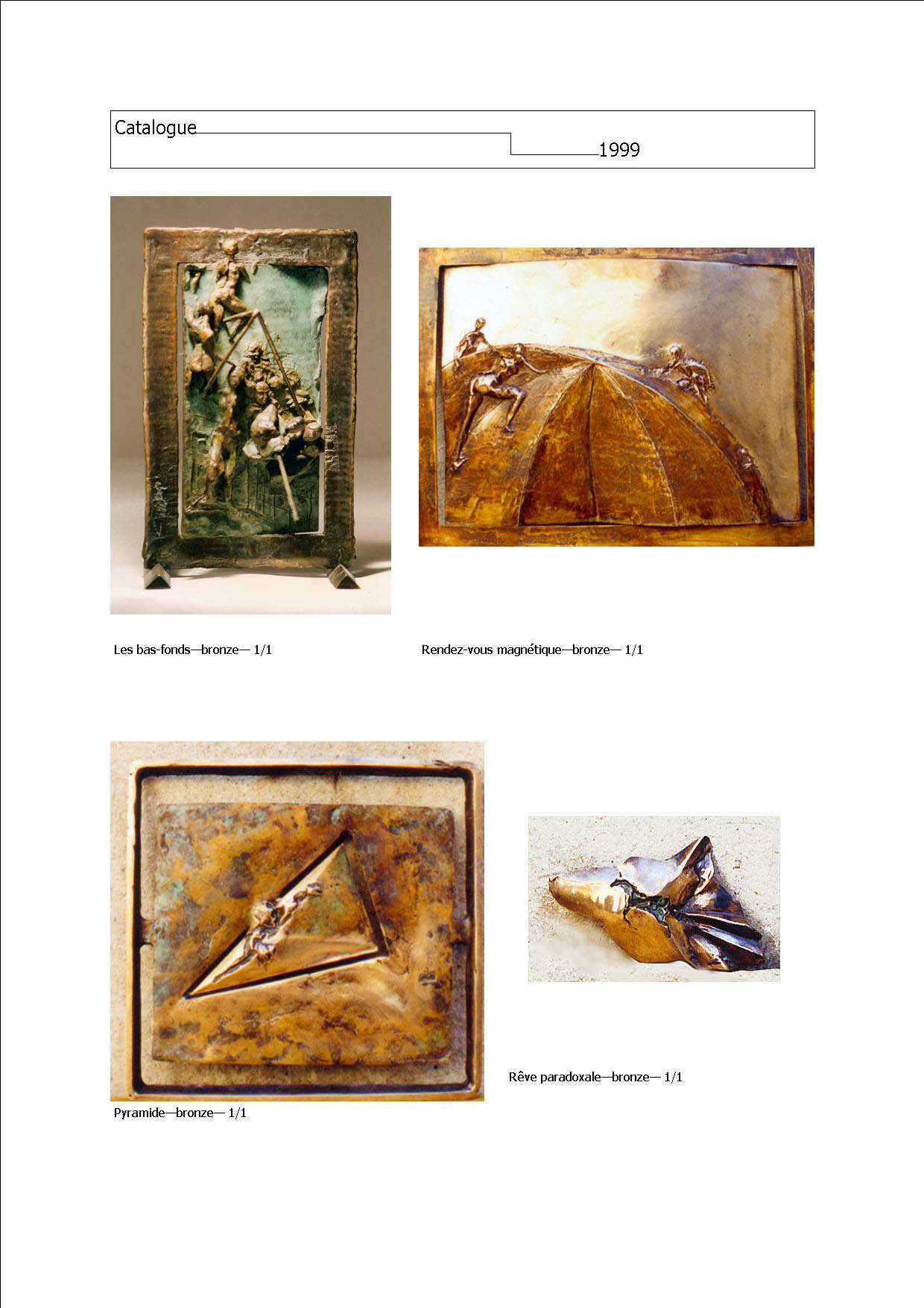 During the first 15 years of my sculptural practice, which began when I was 22, I made a large number of bronze sculptures in a figurative vein. For a long time, I was unaware of the times in which I lived. This is because I’m self-taught, and at the time I was devoting a lot of energy to artistic foundry work, to which I was totally committed. I turned my back on this period when I left the Bronze Age and entered the digital age. It was about time.