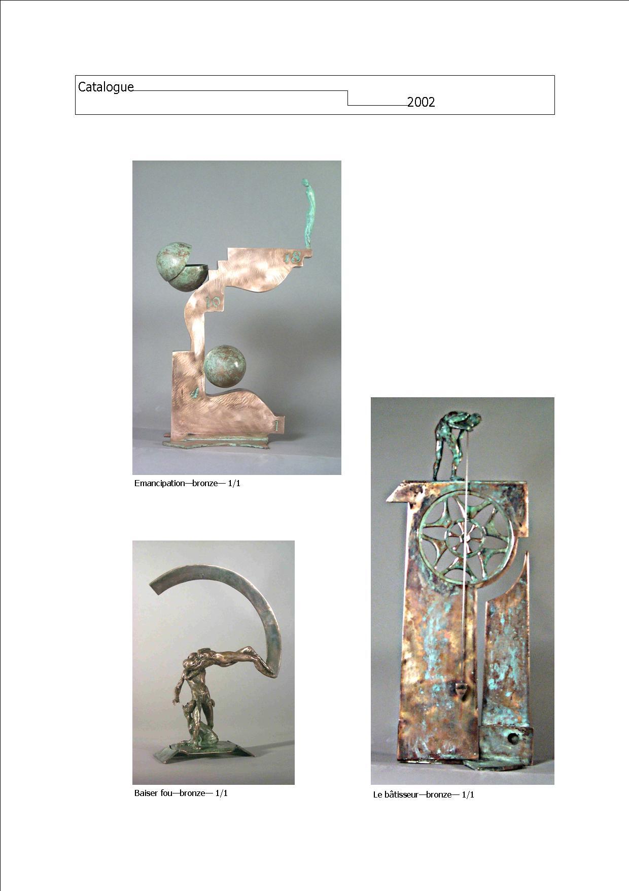 During the first 15 years of my sculptural practice, which began when I was 22, I made a large number of bronze sculptures in a figurative vein. For a long time, I was unaware of the times in which I lived. This is because I’m self-taught, and at the time I was devoting a lot of energy to artistic foundry work, to which I was totally committed. I turned my back on this period when I left the Bronze Age and entered the digital age. It was about time.