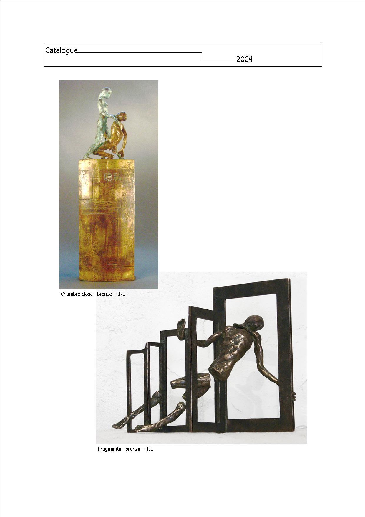 During the first 15 years of my sculptural practice, which began when I was 22, I made a large number of bronze sculptures in a figurative vein. For a long time, I was unaware of the times in which I lived. This is because I’m self-taught, and at the time I was devoting a lot of energy to artistic foundry work, to which I was totally committed. I turned my back on this period when I left the Bronze Age and entered the digital age. It was about time.