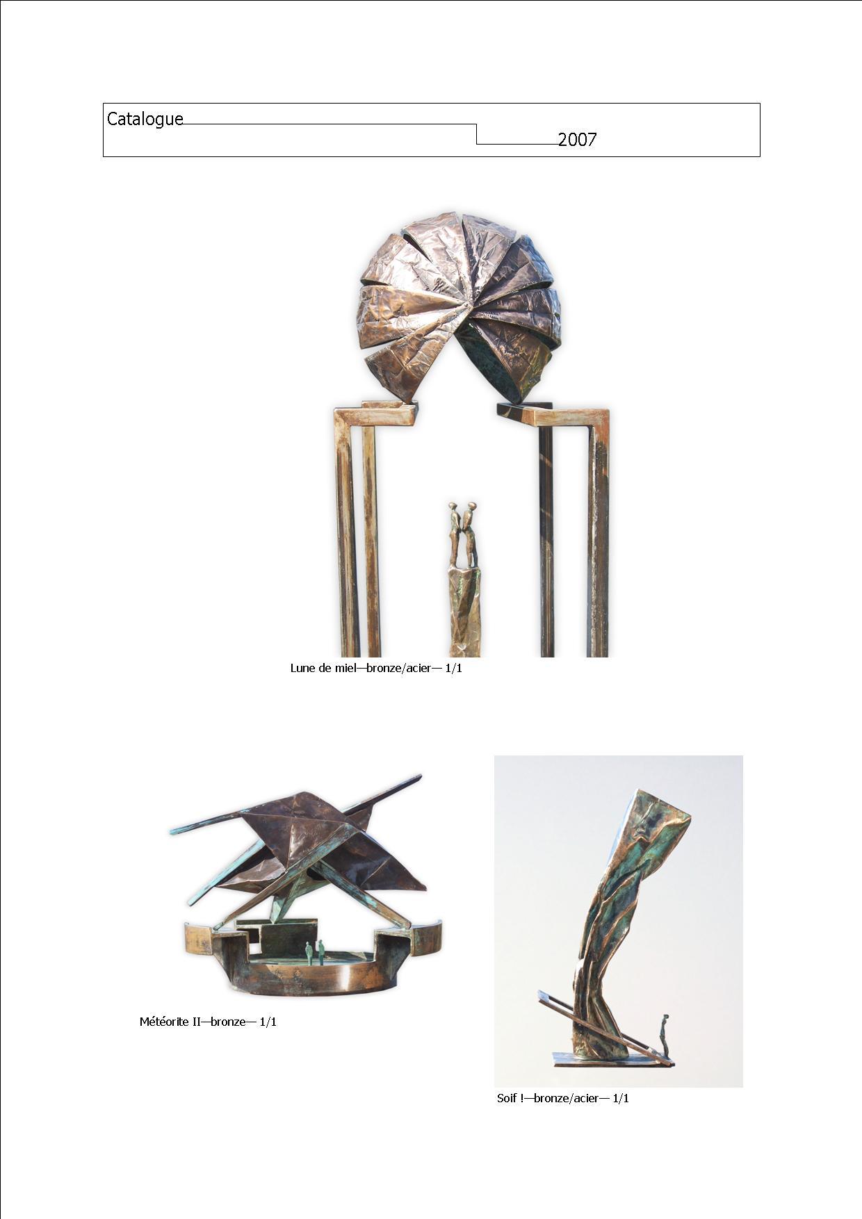 During the first 15 years of my sculptural practice, which began when I was 22, I made a large number of bronze sculptures in a figurative vein. For a long time, I was unaware of the times in which I lived. This is because I’m self-taught, and at the time I was devoting a lot of energy to artistic foundry work, to which I was totally committed. I turned my back on this period when I left the Bronze Age and entered the digital age. It was about time.