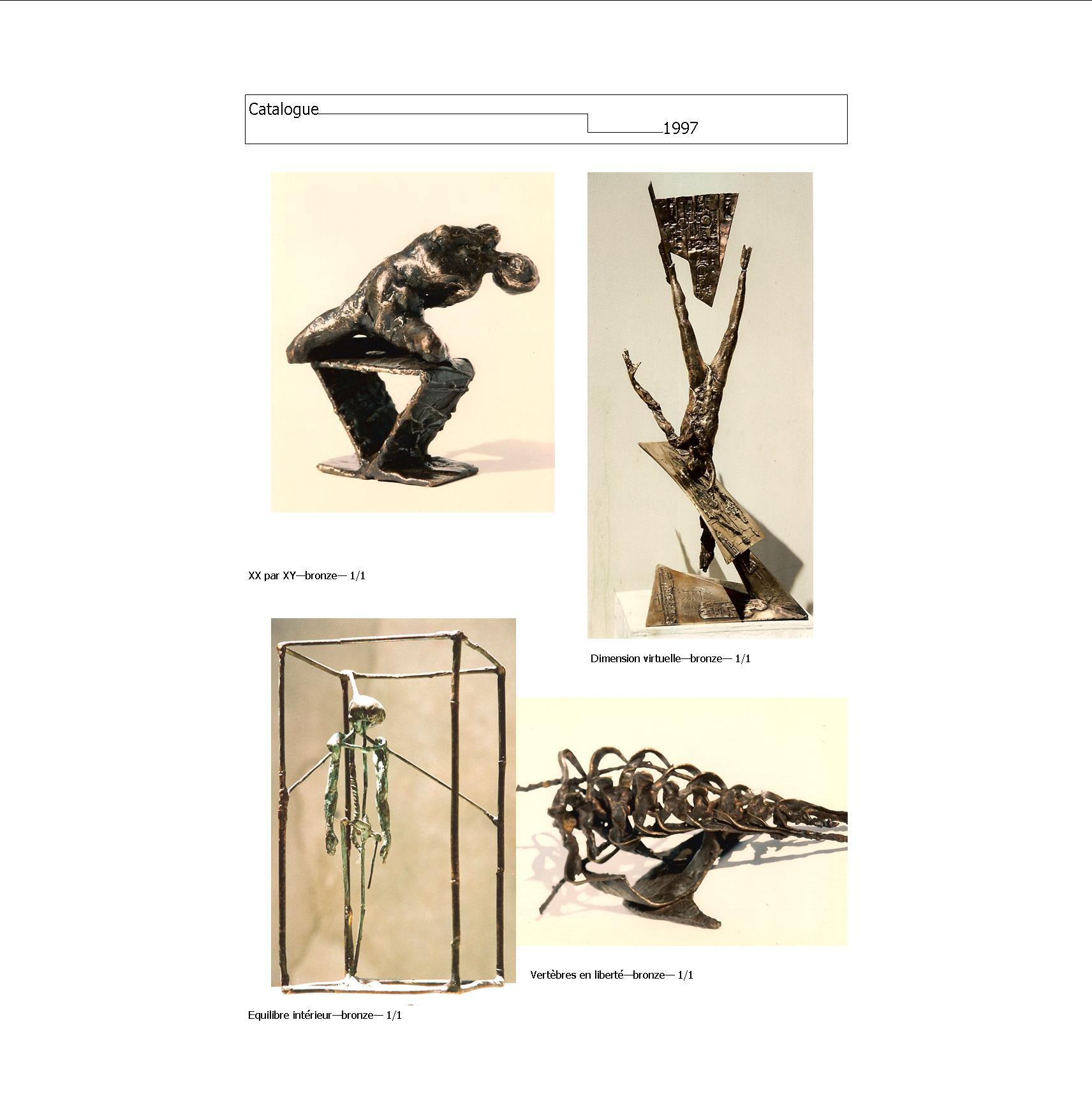 During the first 15 years of my sculptural practice, which began when I was 22, I made a large number of bronze sculptures in a figurative vein. For a long time, I was unaware of the times in which I lived. This is because I’m self-taught, and at the time I was devoting a lot of energy to artistic foundry work, to which I was totally committed. I turned my back on this period when I left the Bronze Age and entered the digital age. It was about time.