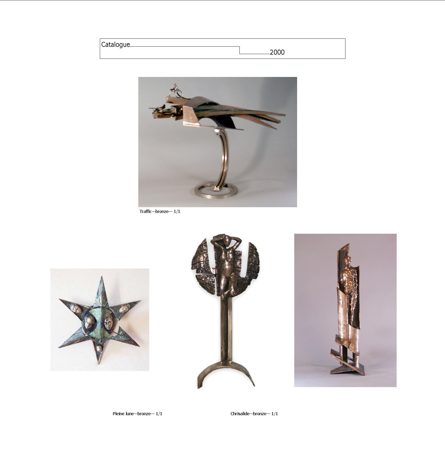 During the first 15 years of my sculptural practice, which began when I was 22, I made a large number of bronze sculptures in a figurative vein. For a long time, I was unaware of the times in which I lived. This is because I’m self-taught, and at the time I was devoting a lot of energy to artistic foundry work, to which I was totally committed. I turned my back on this period when I left the Bronze Age and entered the digital age. It was about time.