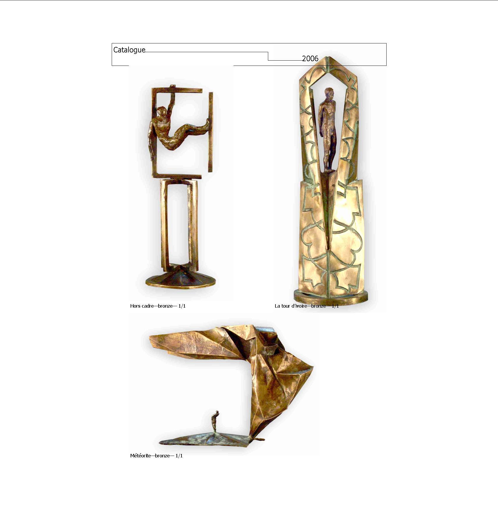 During the first 15 years of my sculptural practice, which began when I was 22, I made a large number of bronze sculptures in a figurative vein. For a long time, I was unaware of the times in which I lived. This is because I’m self-taught, and at the time I was devoting a lot of energy to artistic foundry work, to which I was totally committed. I turned my back on this period when I left the Bronze Age and entered the digital age. It was about time.